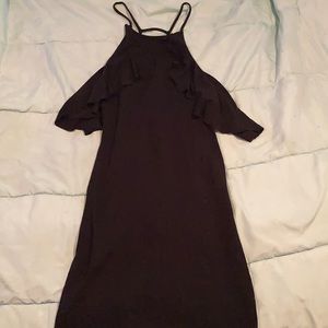 Black mini dress